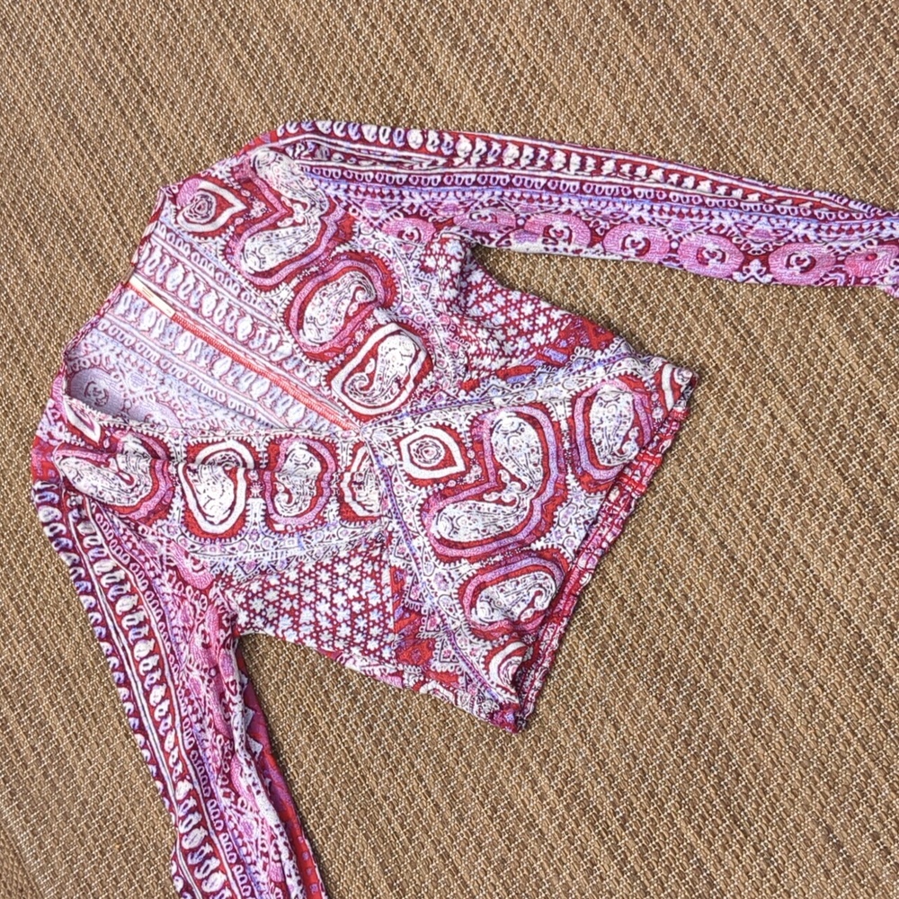 FP pink batik blouse